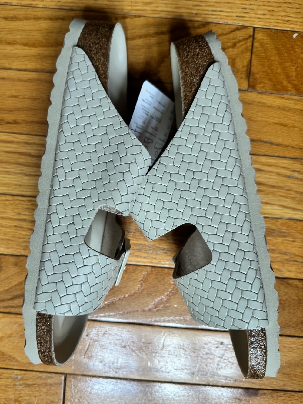 STAUD X BIRKENSTOCK Arizona Woven Sandal White - Picture 9 of 9